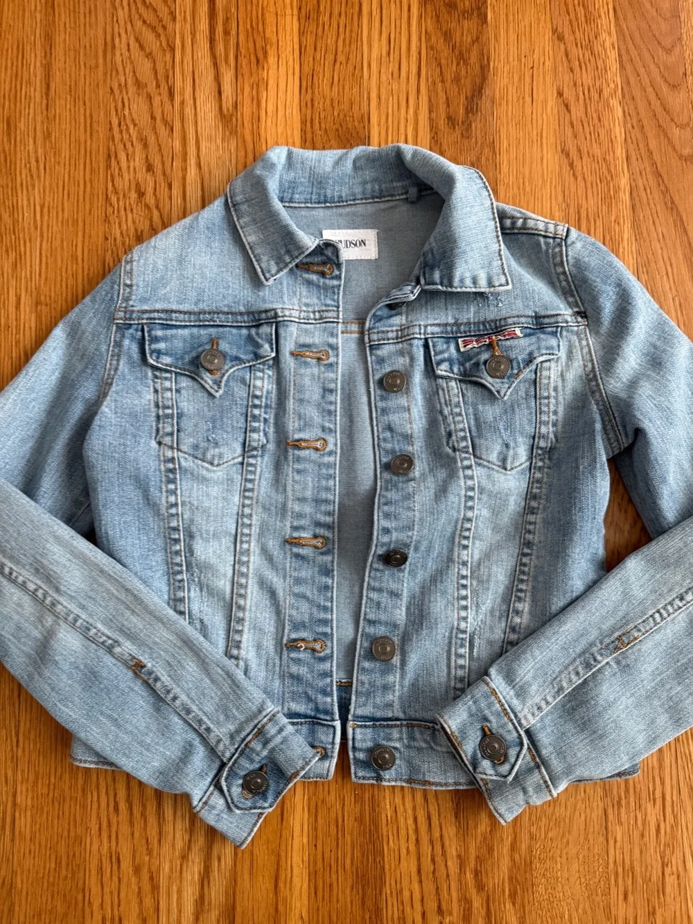 Hudson girls denim casual jean jacket M